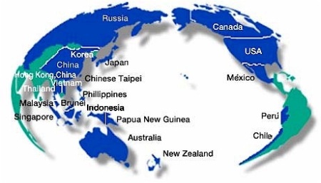 16 del Pacífico - worldmap