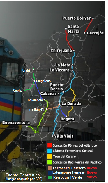 16 tren ffcc ferreo ferrocarril colombia railroad